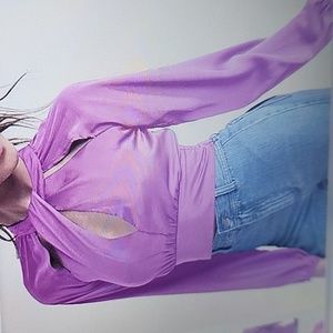 VENUS CROPPED CUT-OUT BLOUSE SIZE 6.